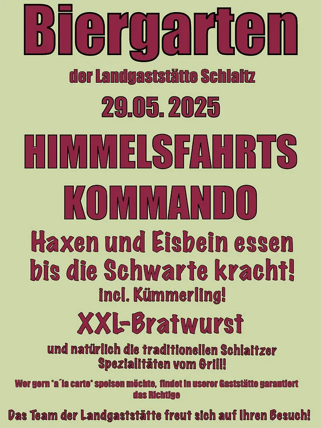 Landgaststätte Schlaitz - ein Unternehmen der Agrarprodukte aus Schlaitz GmbH