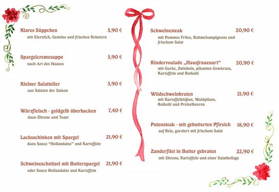 Pfingstkarte der der Landgaststätte Schlaitz - ein Unternehmen der Agrarprodukte aus Schlaitz GmbH
